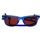 Hodinky & Bižuterie sluneční brýle Ray-ban Occhiali da Sole  Wayfarer RB2140 6587C5 Laccetto Modrá