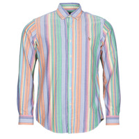 Textil Muži Košile s dlouhymi rukávy Polo Ralph Lauren CUBDPPCS-LONG SLEEVE-SPORT SHIRT Oranžová / Zelená