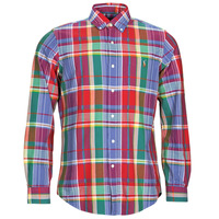Textil Muži Košile s dlouhymi rukávy Polo Ralph Lauren CUBDPPCS-LONG SLEEVE-SPORT SHIRT Červená / Modrá