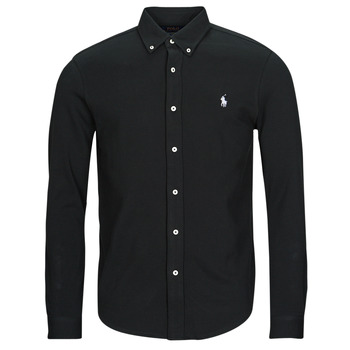 Textil Muži Košile s dlouhymi rukávy Polo Ralph Lauren LSFBBDM5-LONG SLEEVE-KNIT Černá / Černá