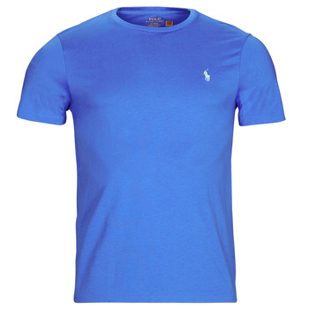 Textil Muži Trička s krátkým rukávem Polo Ralph Lauren SSCNCMSLM2-SHORT SLEEVE-T-SHIRT Modrá / Modrá