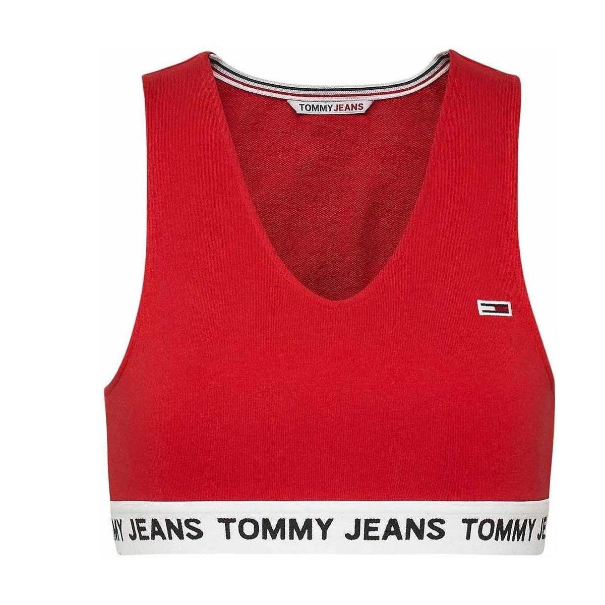 Textil Ženy Trička & Pola Tommy Jeans  Červená