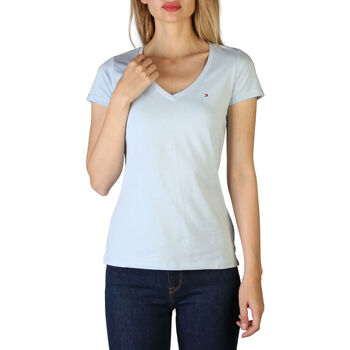 Textil Ženy Trička s krátkým rukávem Tommy Hilfiger - xw0xw01641 Modrá