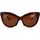 Hodinky & Bižuterie Ženy sluneční brýle Balenciaga Occhiali da Sole  BB0217S 002 Hnědá