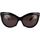 Hodinky & Bižuterie Ženy sluneční brýle Balenciaga Occhiali da Sole  BB0217S 001 Černá