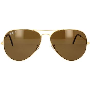 Ray-ban sluneční brýle Occhiali da Sole Aviator RB3025 001/57 Polarizzato - Zlatá