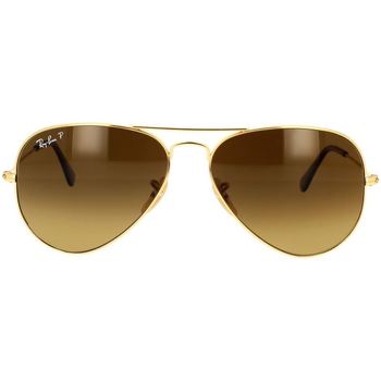 Hodinky & Bižuterie sluneční brýle Ray-ban Occhiali da Sole  Aviator RB3025 001/M2 Zlatá