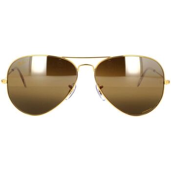 Ray-ban sluneční brýle Occhiali da Sole Aviator RB3025 9196G5 Polarizzati - Zlatá