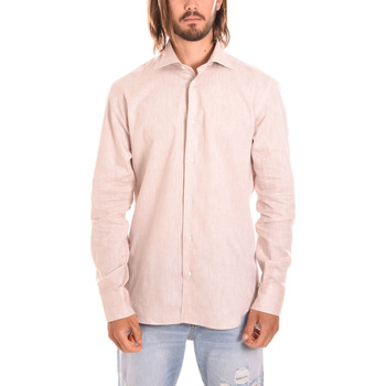 Textil Muži Košile s dlouhymi rukávy Borgoni Milano ORIA Béžová