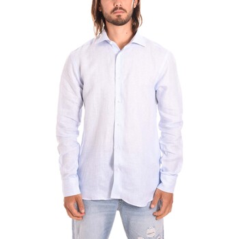 Textil Muži Košile s dlouhymi rukávy Borgoni Milano OSTUNI Modrá