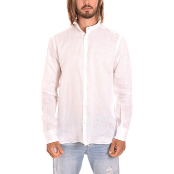 Textil Muži Košile s dlouhymi rukávy Borgoni Milano OSTUNI Bílá
