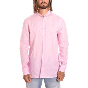 Textil Muži Košile s dlouhymi rukávy Borgoni Milano OSTUNI Růžová