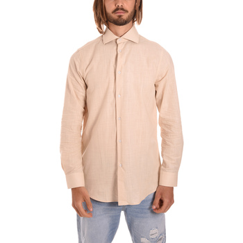Textil Muži Košile s dlouhymi rukávy Egon Von Furstenberg 22C002 Béžová