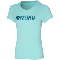 Textil Ženy Trička s krátkým rukávem Mizuno Athletic Tee Modré