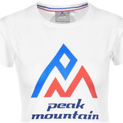 Textil Ženy Trička s krátkým rukávem Peak Mountain T-shirt manches courtes femme ACIMES Bílá