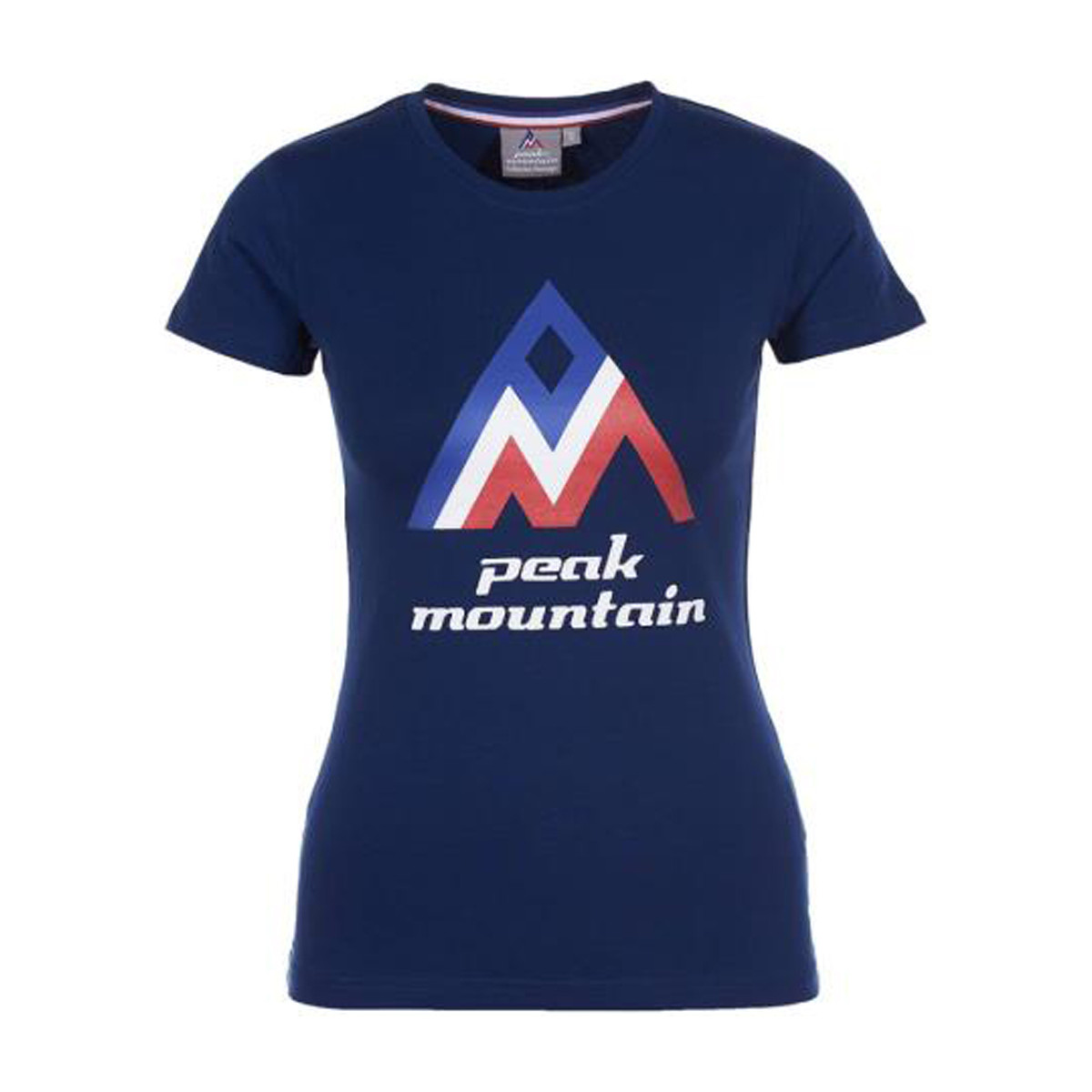 Textil Ženy Trička s krátkým rukávem Peak Mountain T-shirt manches courtes femme ACIMES Tmavě modrá