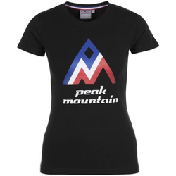 Textil Ženy Trička s krátkým rukávem Peak Mountain T-shirt manches courtes femme ACIMES Černá