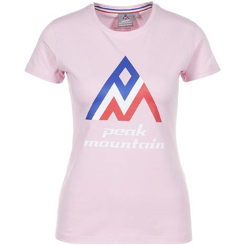 Textil Ženy Trička s krátkým rukávem Peak Mountain T-shirt manches courtes femme ACIMES Růžová