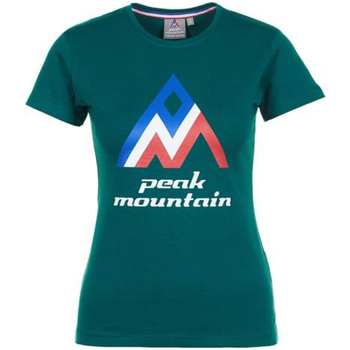 Textil Ženy Trička s krátkým rukávem Peak Mountain T-shirt manches courtes femme ACIMES Zelená