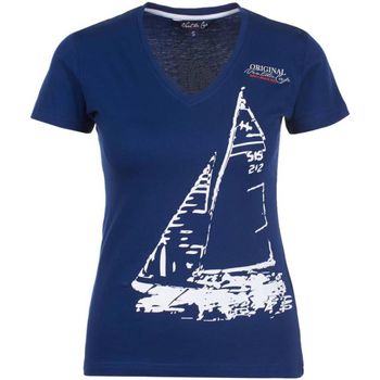 Textil Ženy Trička s krátkým rukávem Vent Du Cap T-shirt manches courtes femme ADRIO Tmavě modrá