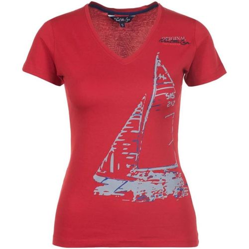 Textil Ženy Trička s krátkým rukávem Vent Du Cap T-shirt manches courtes femme ADRIO Červená