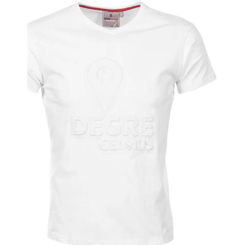 Textil Muži Trička s krátkým rukávem Degré Celsius T-shirt manches courtes homme CABOS Bílá
