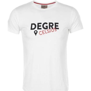 Textil Muži Trička s krátkým rukávem Degré Celsius T-shirt manches courtes homme CALOGO Bílá
