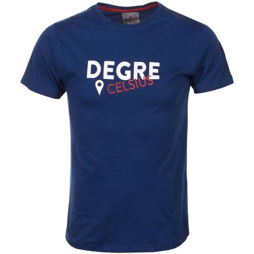 Textil Muži Trička s krátkým rukávem Degré Celsius T-shirt manches courtes homme CALOGO Tmavě modrá