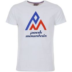Textil Muži Trička s krátkým rukávem Peak Mountain T-shirt manches courtes homme CIMES Bílá