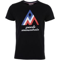 Textil Muži Trička s krátkým rukávem Peak Mountain T-shirt manches courtes homme CIMES Černá