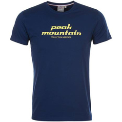 Textil Muži Trička s krátkým rukávem Peak Mountain T-shirt manches courtes homme COSMO Tmavě modrá