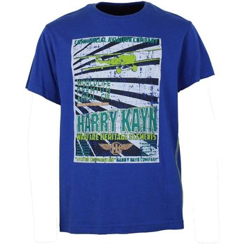 Textil Chlapecké Trička s krátkým rukávem Harry Kayn T-shirt manches courtesgarçon ECEBANUP Modrá
