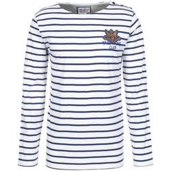 Textil Chlapecké Trička s dlouhými rukávy Vent Du Cap T-shirt manches longues garçon ECRIVIK Bílá