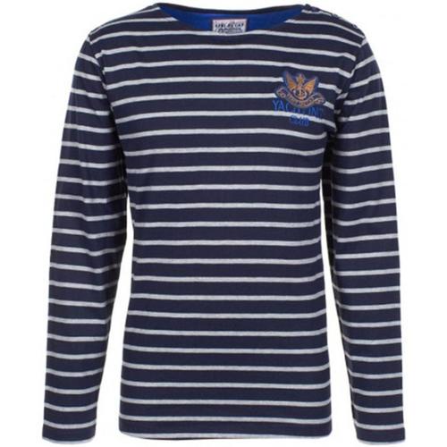 Textil Chlapecké Trička s dlouhými rukávy Vent Du Cap T-shirt manches longues garçon ECRIVIK Tmavě modrá