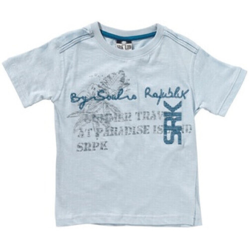 Textil Chlapecké Trička s krátkým rukávem Srk T-shirt manches courtes garçon EROLI Modrá