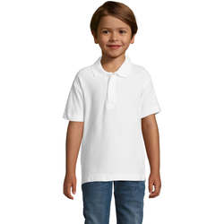 Textil Děti Polo s krátkými rukávy Sols SUMMER II KIDS - POLO DE NIÑO Bílá