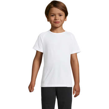 Textil Děti Trička s krátkým rukávem Sols Camiseta niño manga corta Bílá