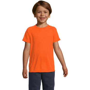 Textil Děti Trička s krátkým rukávem Sols Camiseta niño manga corta Oranžová