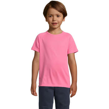 Textil Děti Trička s krátkým rukávem Sols Camiseta niño manga corta Růžová