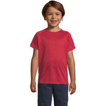 Textil Děti Trička s krátkým rukávem Sols Camiseta niño manga corta Červená