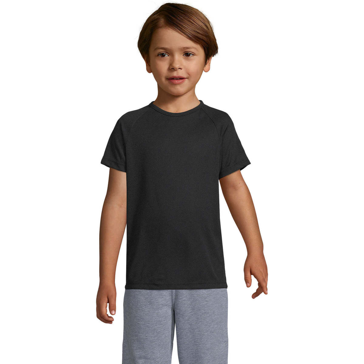 Textil Děti Trička s krátkým rukávem Sols Camiseta niño manga corta Černá