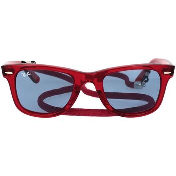 Ray-ban sluneční brýle Occhiali da Sole Wayfarer RB2140 661456 con Laccetto - Červená
