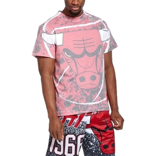 Textil Muži Trička s krátkým rukávem Mitchell And Ness  Červená