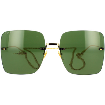 Hodinky & Bižuterie sluneční brýle Gucci Occhiali da Sole  GG1147S 002 Zlatá
