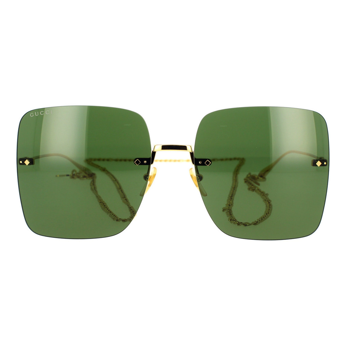 Hodinky & Bižuterie Ženy sluneční brýle Gucci Occhiali da Sole  GG1147S 002 Zlatá