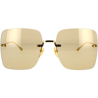 Hodinky & Bižuterie sluneční brýle Gucci Occhiali da Sole  GG1147S 003 Zlatá