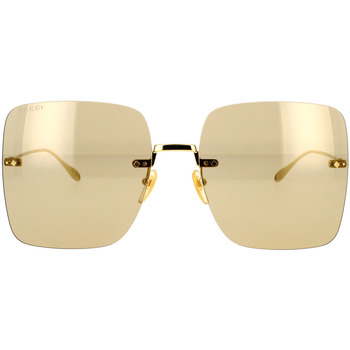 Hodinky & Bižuterie sluneční brýle Gucci Occhiali da Sole  GG1147S 003 Zlatá