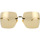 Hodinky & Bižuterie Ženy sluneční brýle Gucci Occhiali da Sole  GG1147S 003 Zlatá