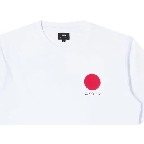 Textil Muži Trička & Pola Edwin Japanese Sun T-Shirt - White Bílá
