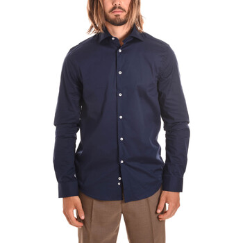 Textil Muži Košile s dlouhymi rukávy Egon Von Furstenberg 50-1 Modrá